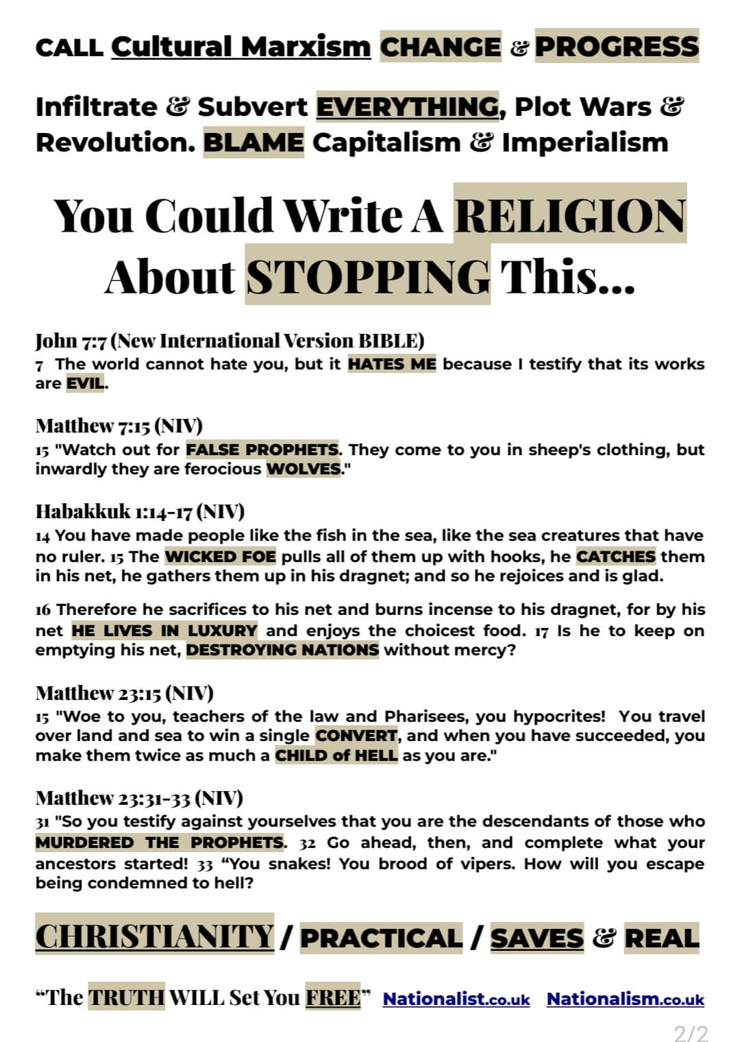 Nationalist Leaflet Nationalist Leaflet